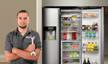 Образец сайта по ремонту техники, холодильников